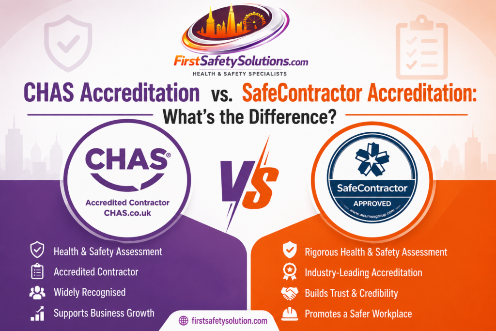 CHAS accreditation vs SafeContractor accreditation comparison for UK businesses