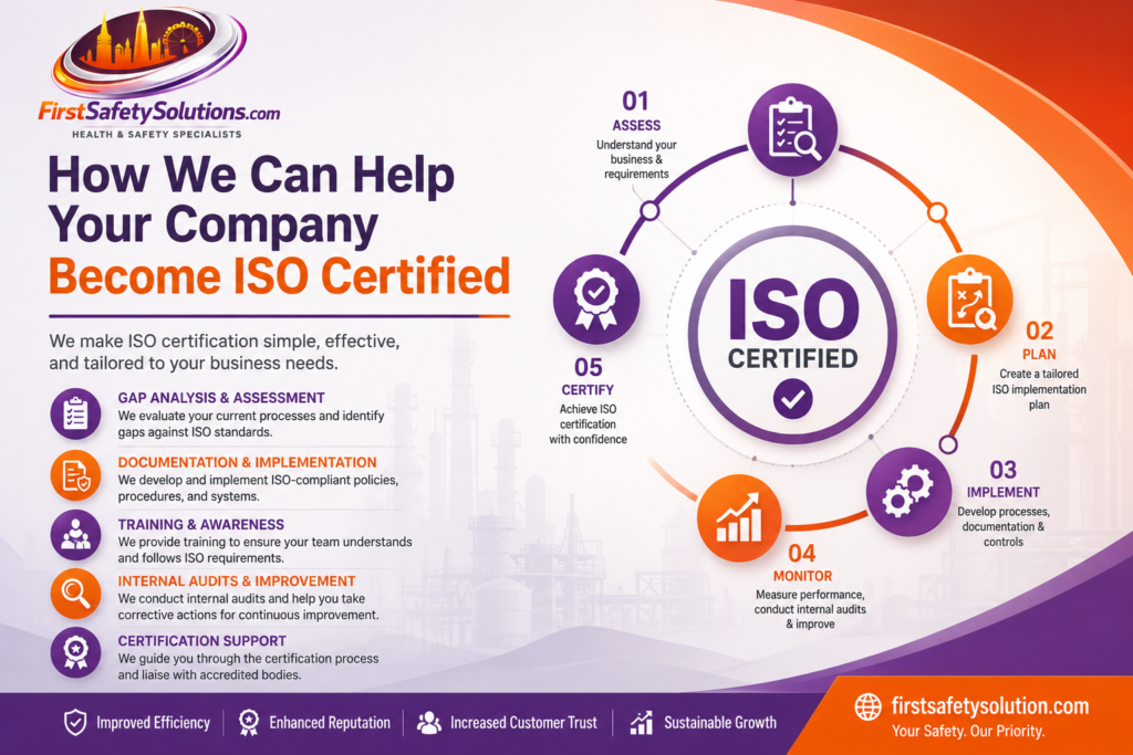 ISO certification support for UK businesses