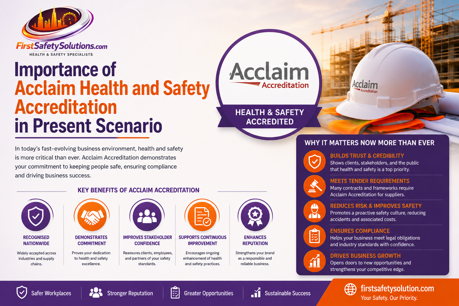 Acclaim Health and Safety Accreditation for UK contractors