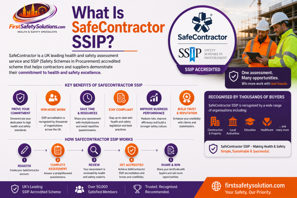 SafeContractor SSIP workplace safety accreditation in the UK