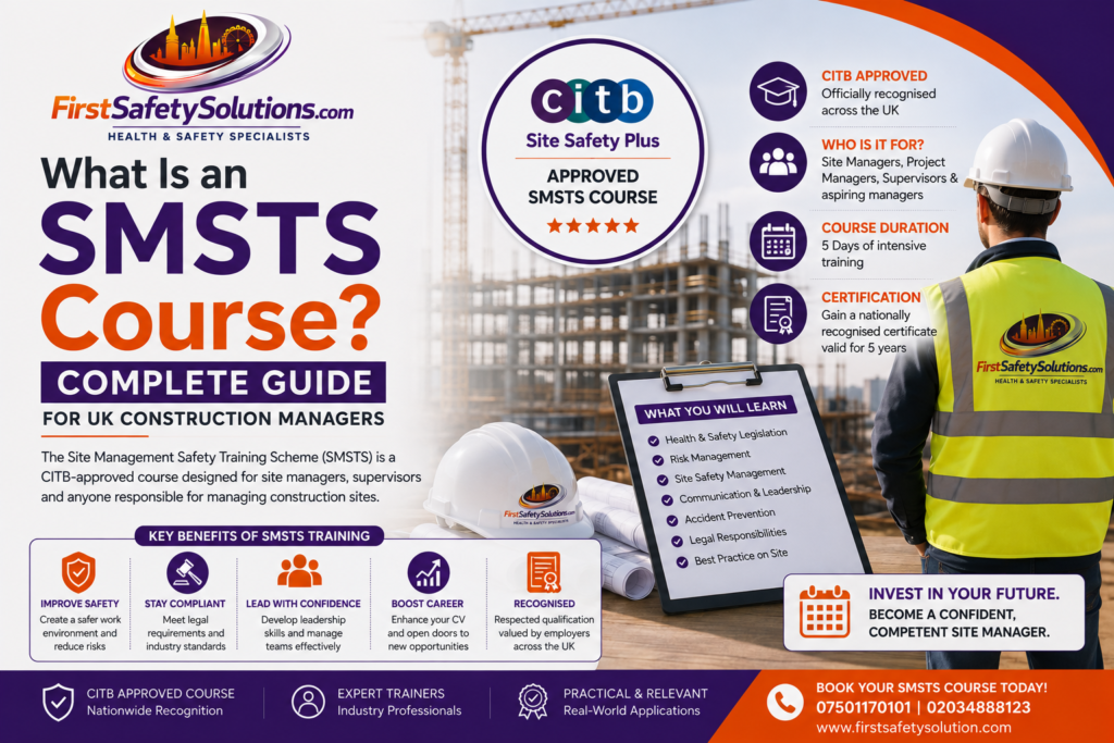 SMSTS Course for UK construction managers