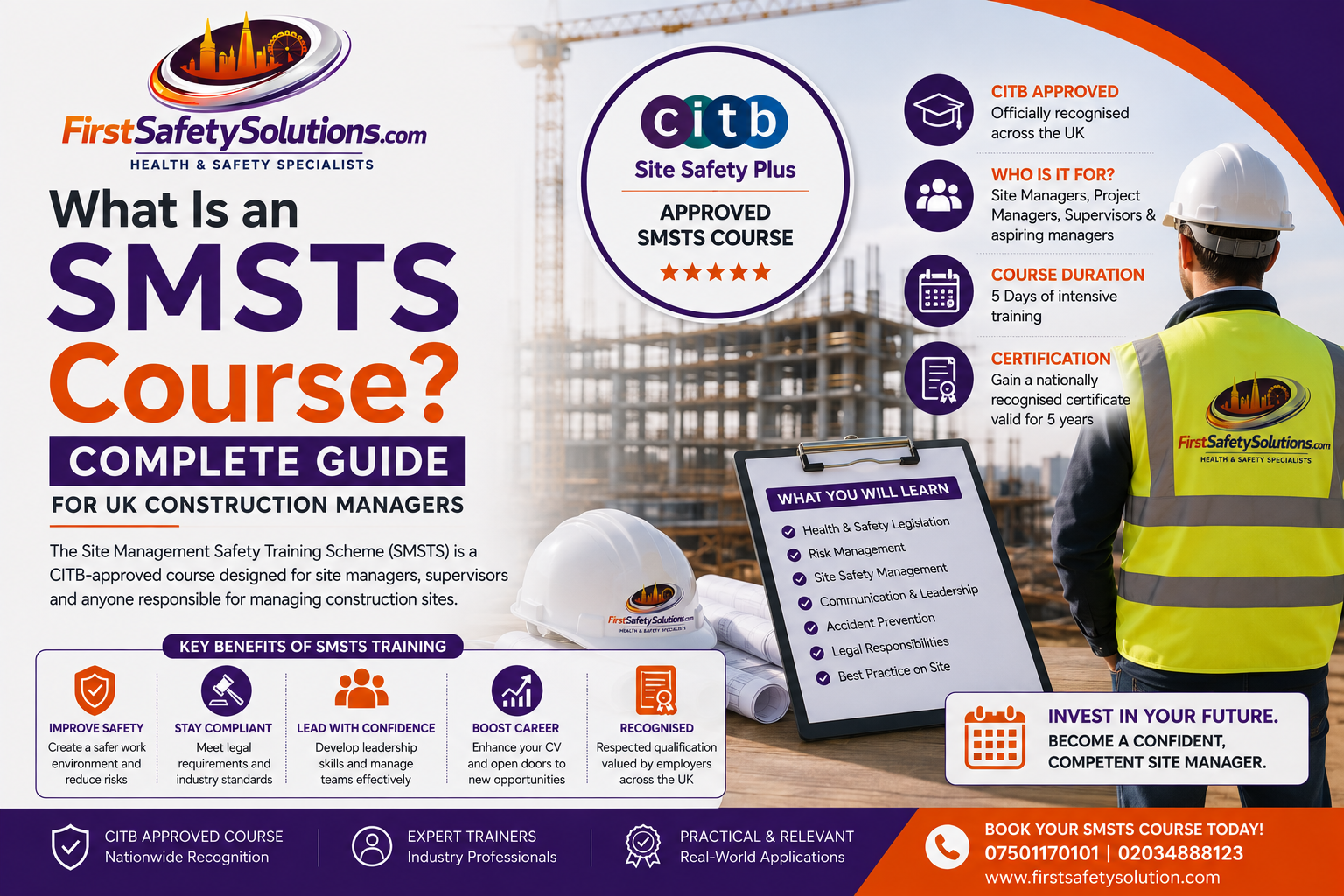SMSTS Course for UK construction managers
