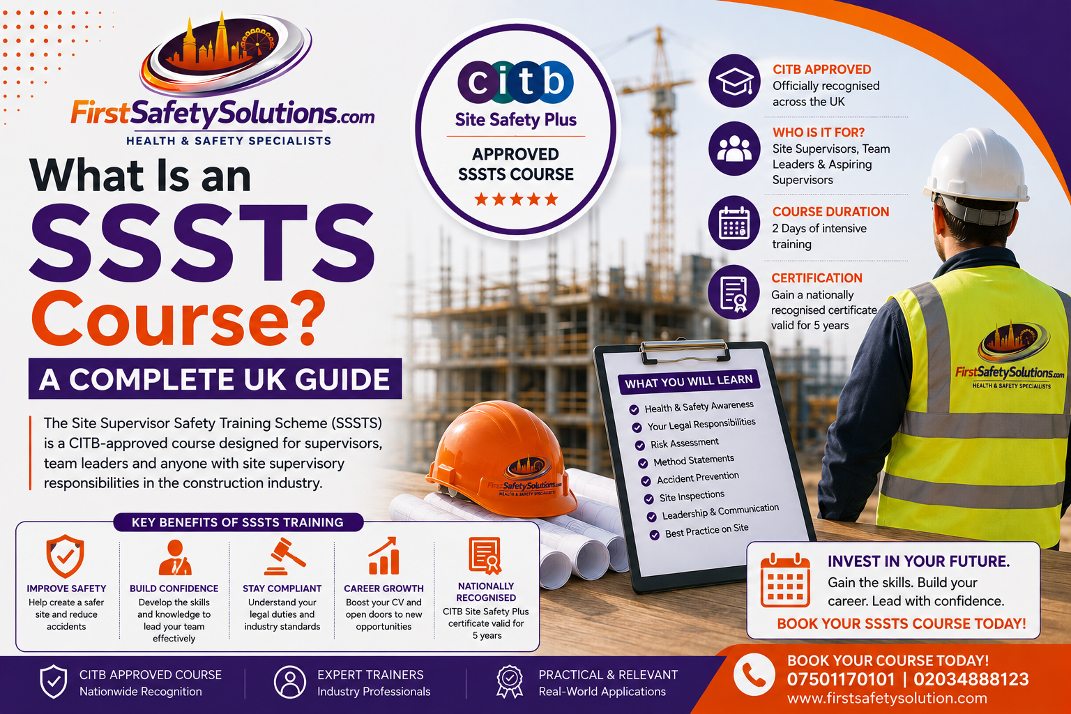 SSSTS Course for UK construction site supervisors